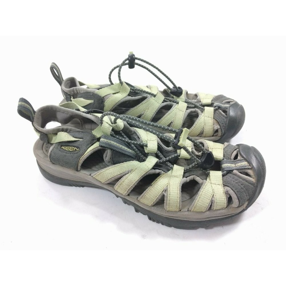 Keen Whisper Gray/ Lime Green Waterproof Sport 6.5
